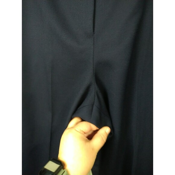 Pendleton Woman 12 Navy Blue Trouser Pants Lined 100 Virgin Wool USA Formal Prof - Picture 4 of 11
